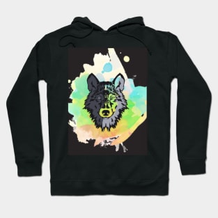 Colorful Wolf Hoodie